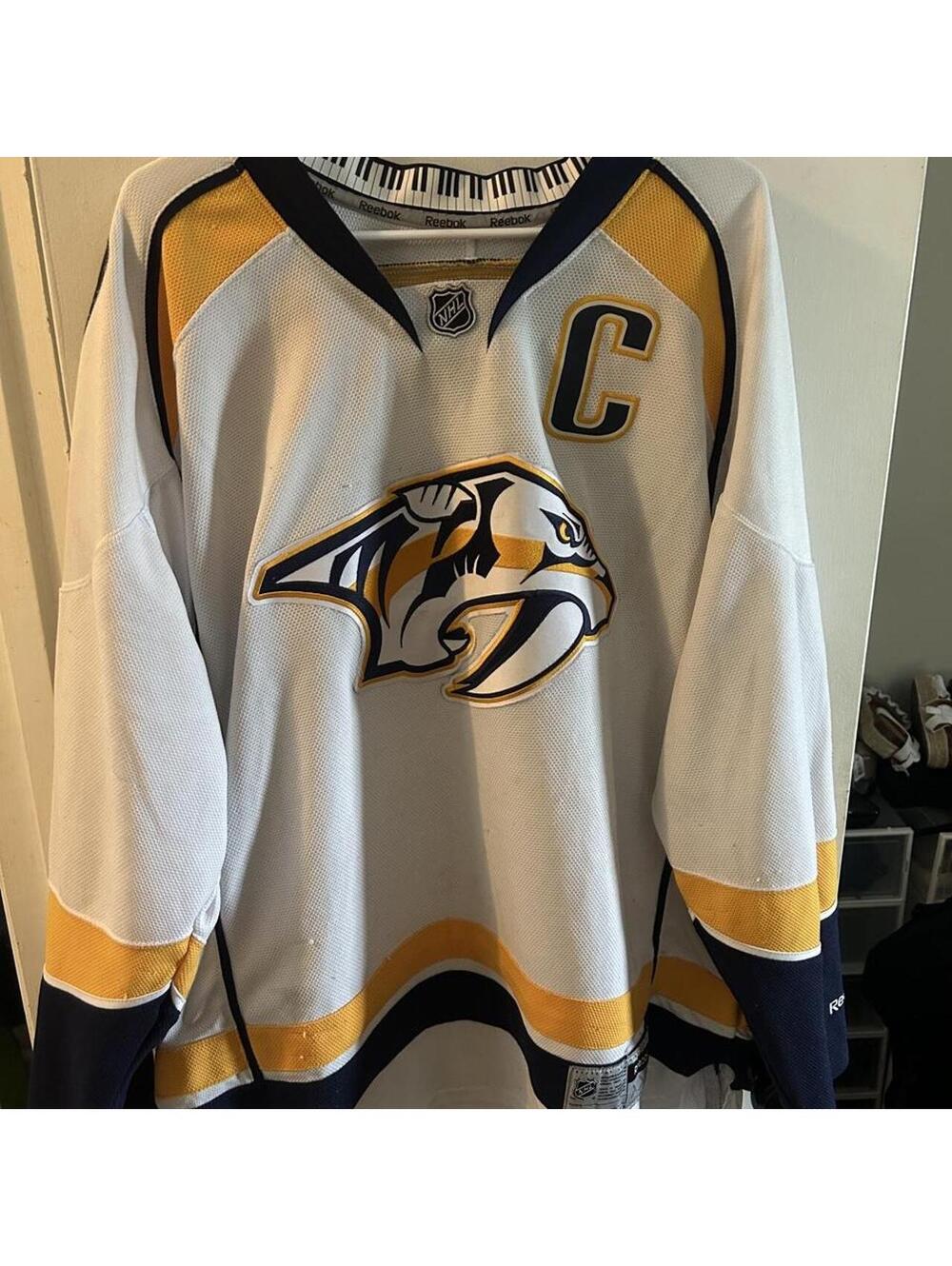 Reebok Nashville Predators Shea Webber #6 captain jersey 2XL